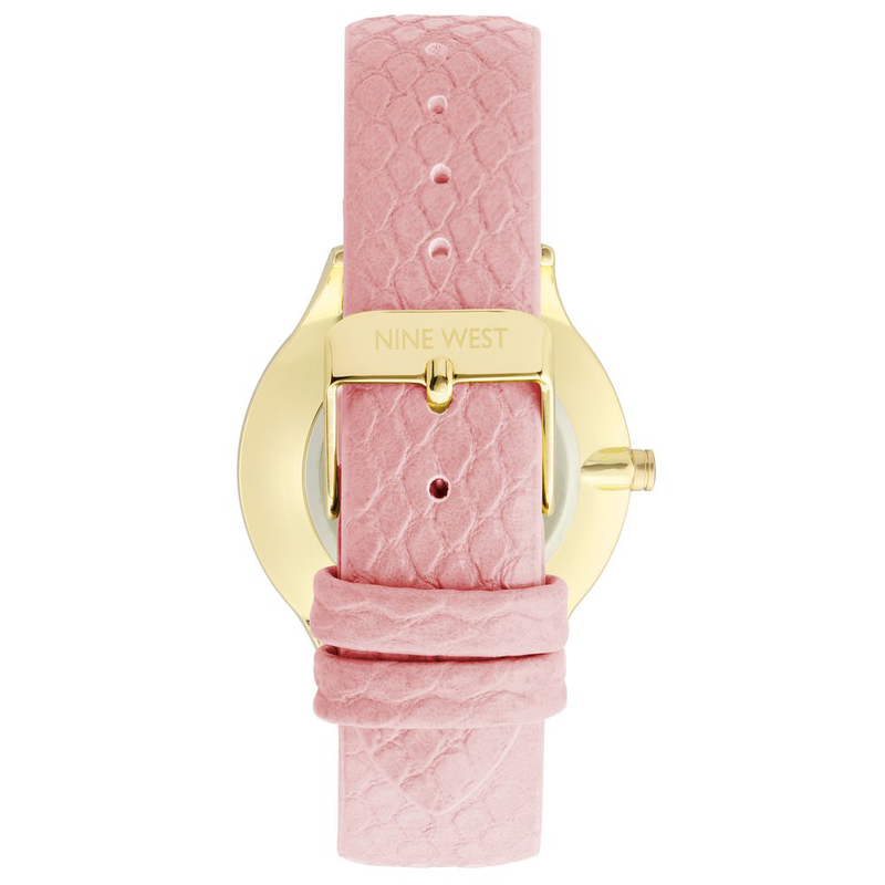 Multicolor leather dress watch-null