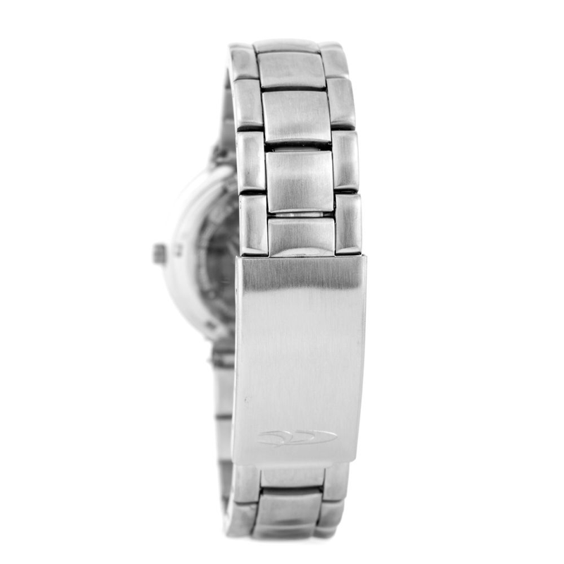 Silver stainless steel dress watch-null