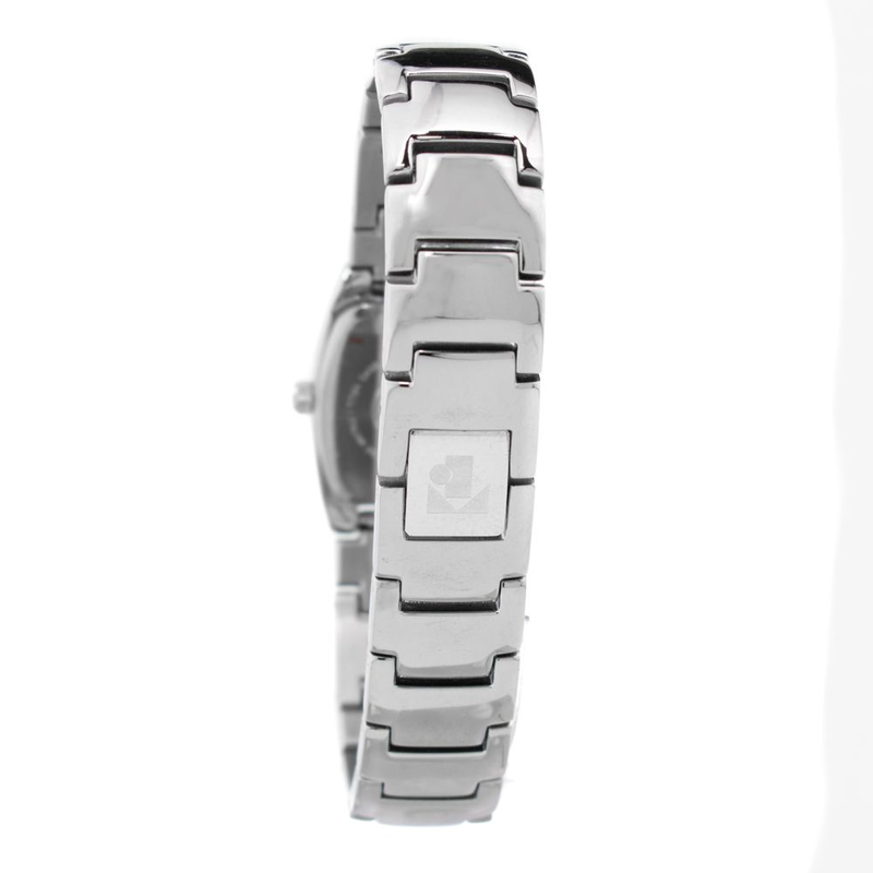 Silver stainless steel dress watch-null
