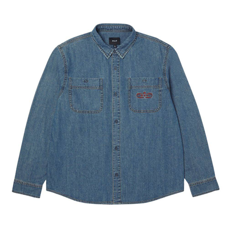 Huf worldwide clothiers denim shirt-null