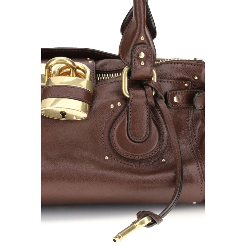 Bordeaux buffalo leather shoulder bag-null