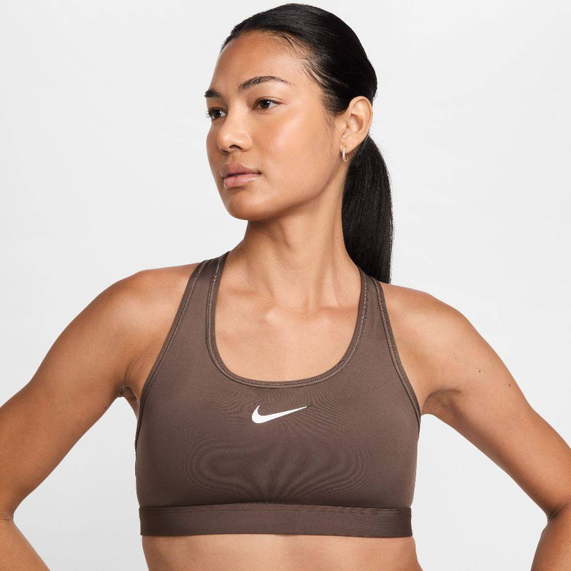 Womens swoosh medium-support padded bra-null