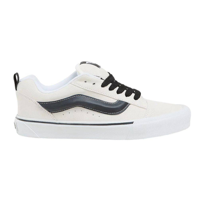 Vans knu skool suede shoe, White / Black, medium