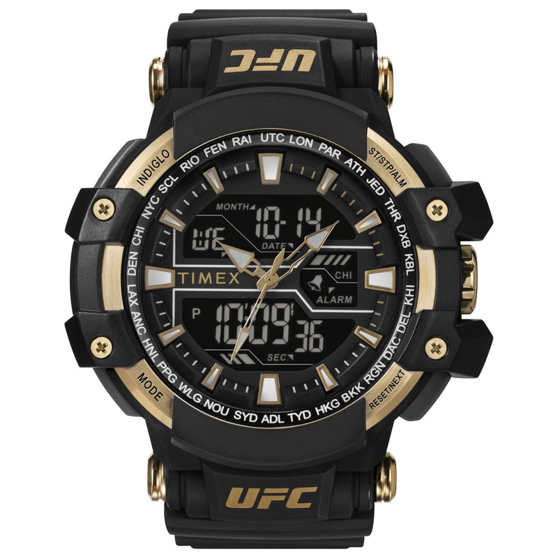 Black rubber sport watch-null