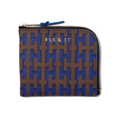 Huf pillar zip wallet, Brown, medium