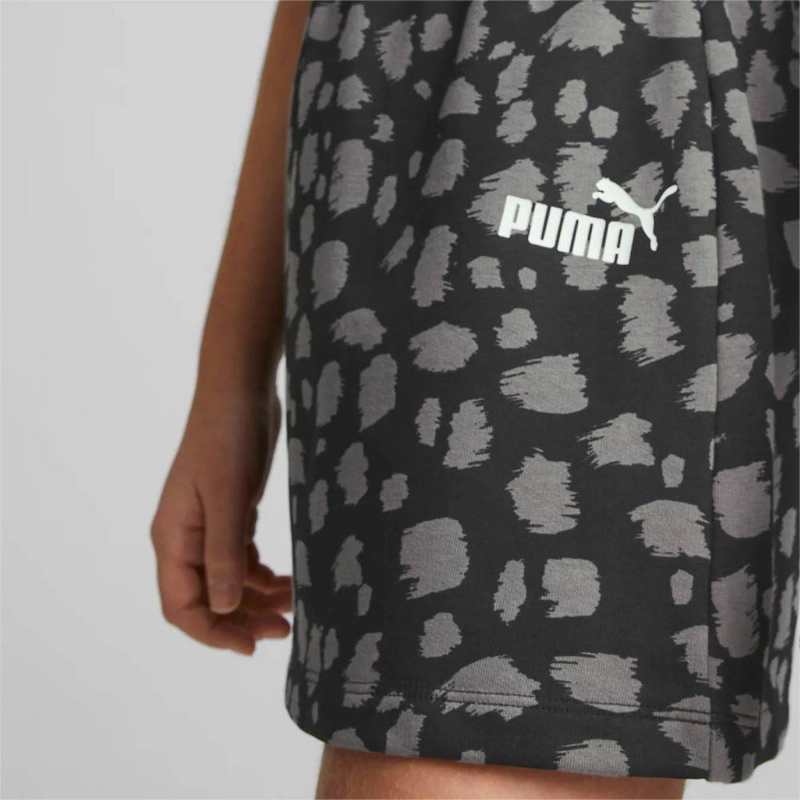 Ess+ animal printed knotted girls skirt-null