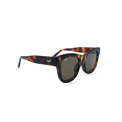 OJO sunglasses classic cat eye with shell brown frame and temples with brown lenses rx, , medium