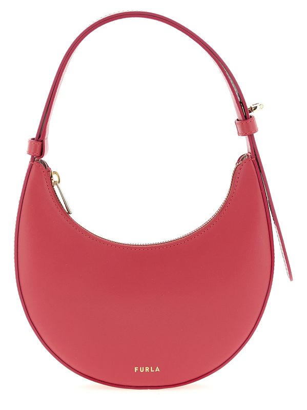 Fuchsia calfskin shoulder bag-null