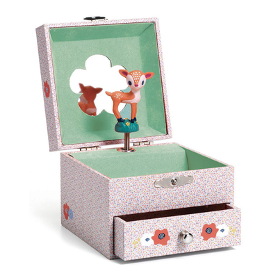 Woodland fawn musical box, , medium