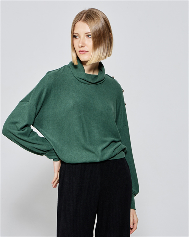 Knitted high neck-null
