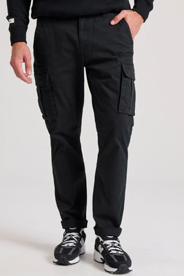 Funkybuddha cargo trousers, Black, medium