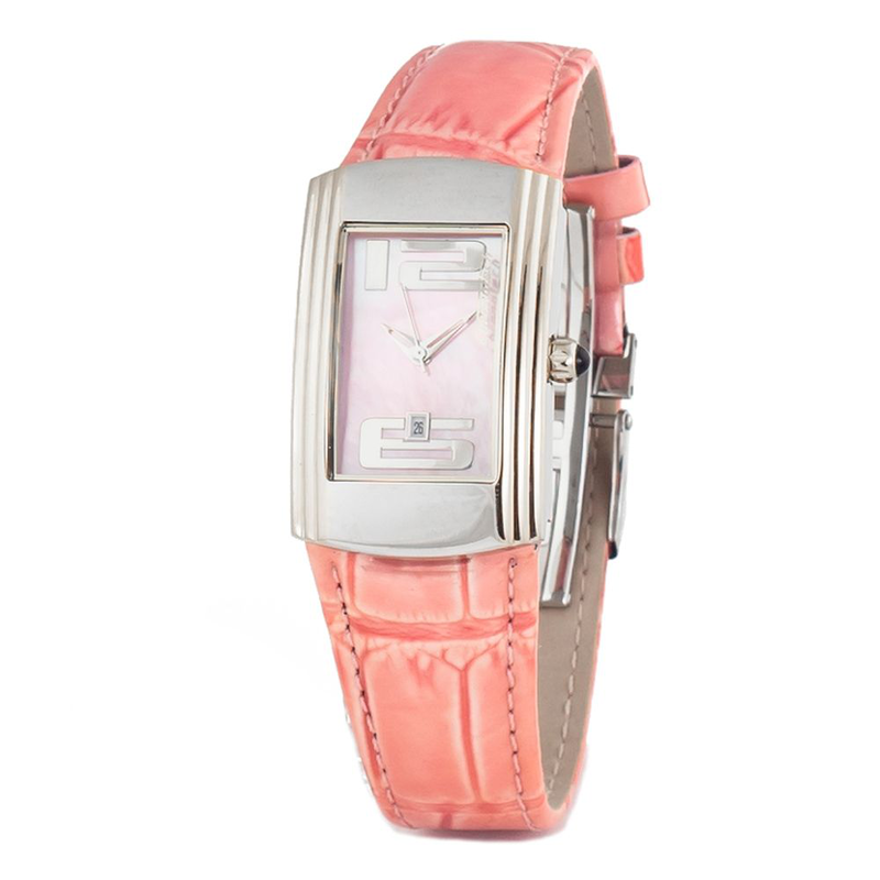Multicolor stainless steel dress watch-null