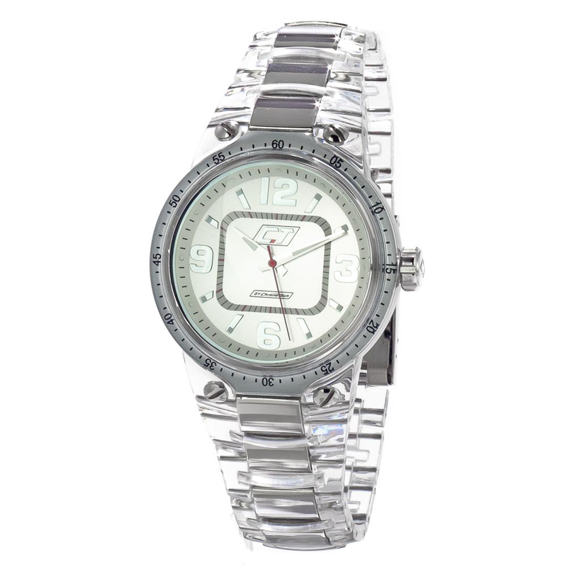 Transparent polycarbonate dress watch-null