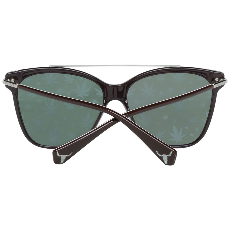 Brown metal & plastic sunglasses-null