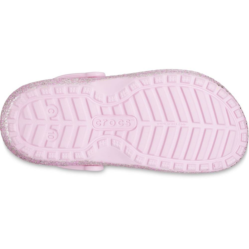 Kids’ classic lined glitter clog-null
