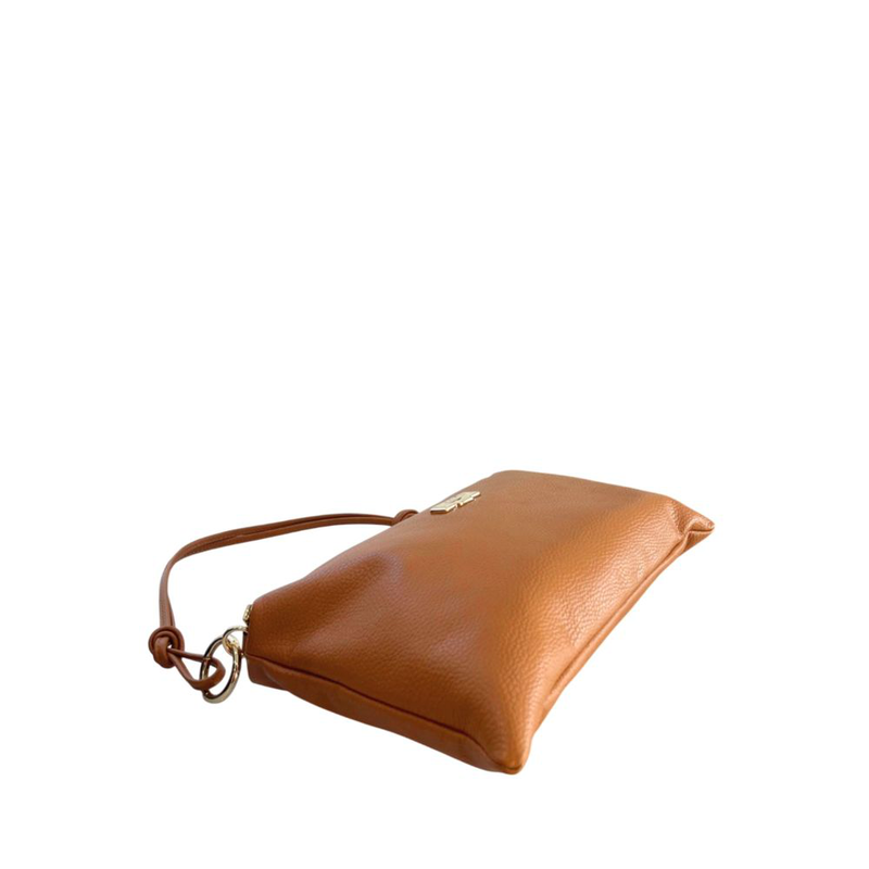 Brown leather women bag-null