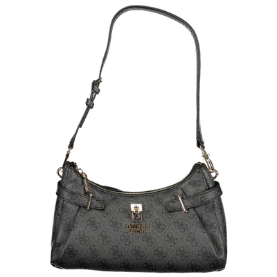 Nero polyurethane women handbag, Black, medium