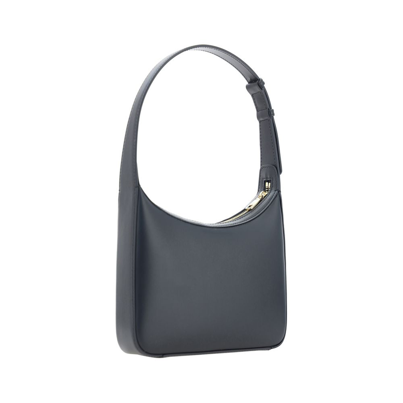 Black calf leather bos taurus shoulder bag-null