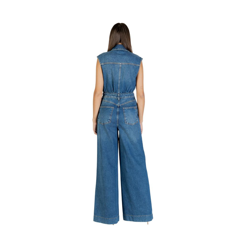 Blue cotton jumpsuit-null