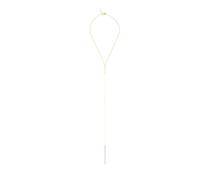 Cupid zircon tie necklace-null