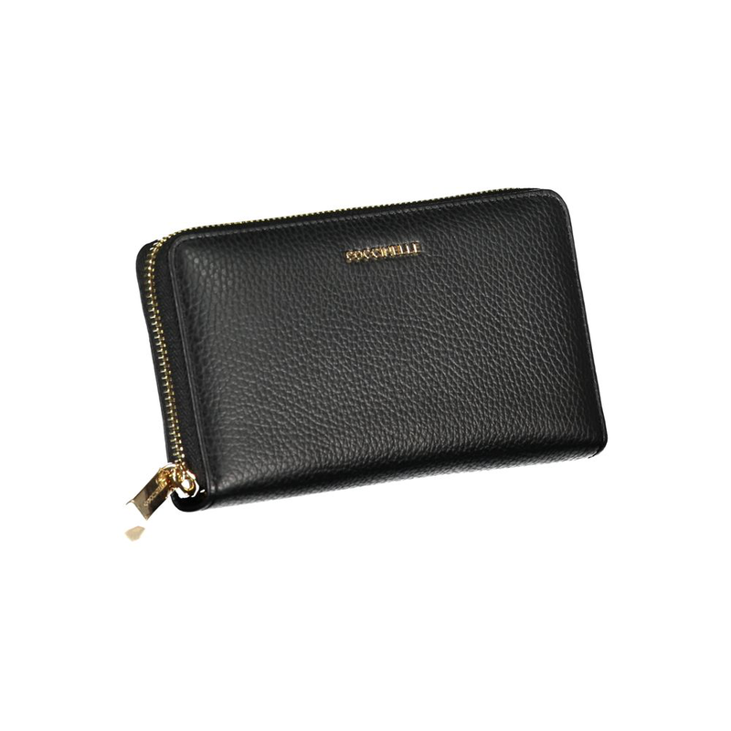 Elegant leather wallet with multiple compartments-null