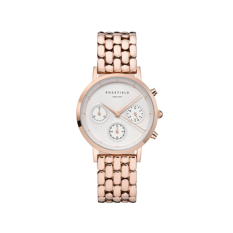 Multicolor stainless steel dress watch-null