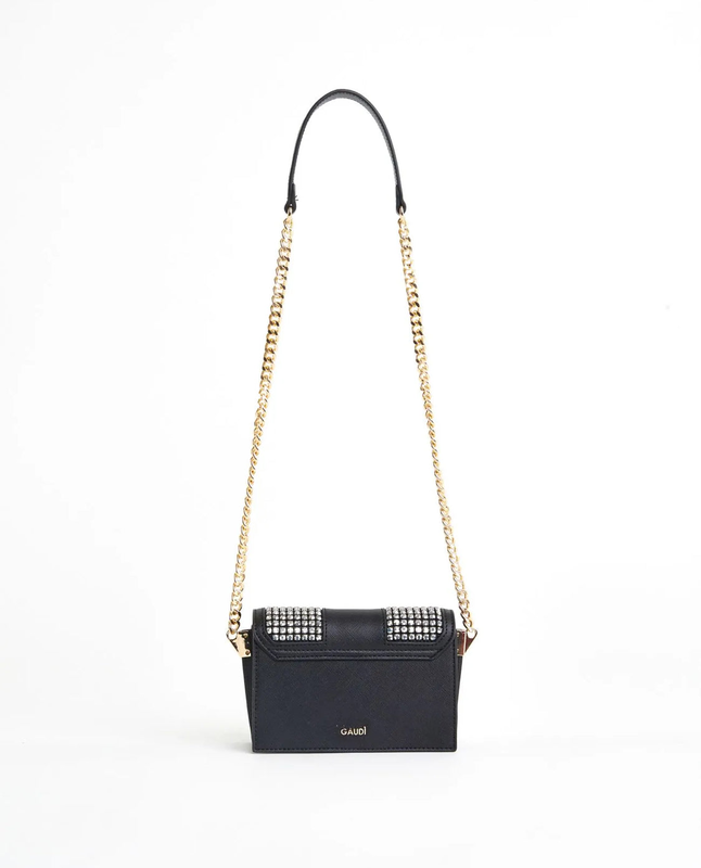 Gaudi mini crossbody bag with rhinestones v4ae-11630 image number null