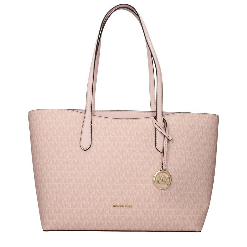 Pink fabric shoulder bag-null