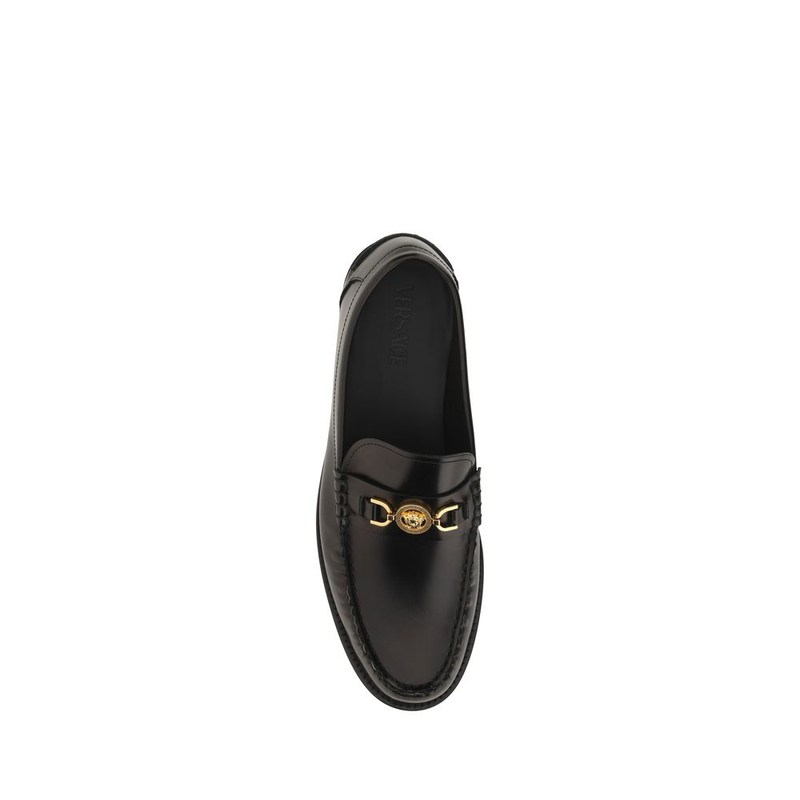 Black calf leather bos taurus slip-on loafers-null