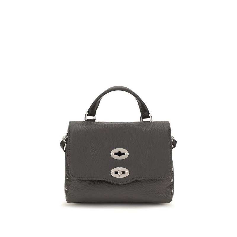 Gray calf leather bos taurus handbag-null
