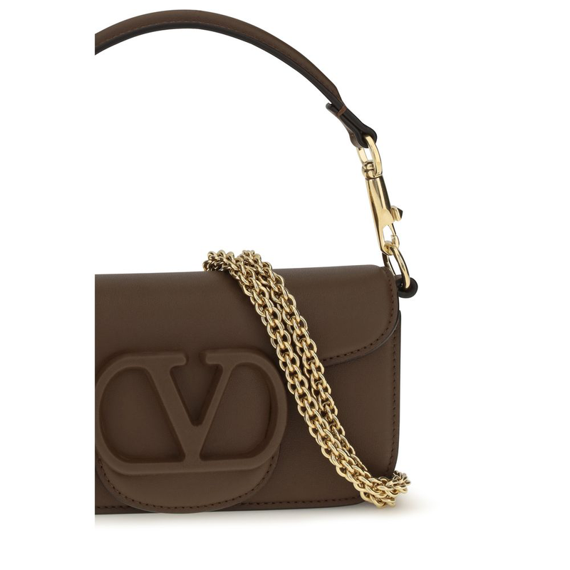 Brown calf leather bos taurus shoulder bag-null