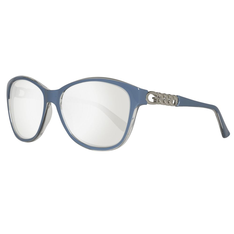 Blue plastic sunglasses-null