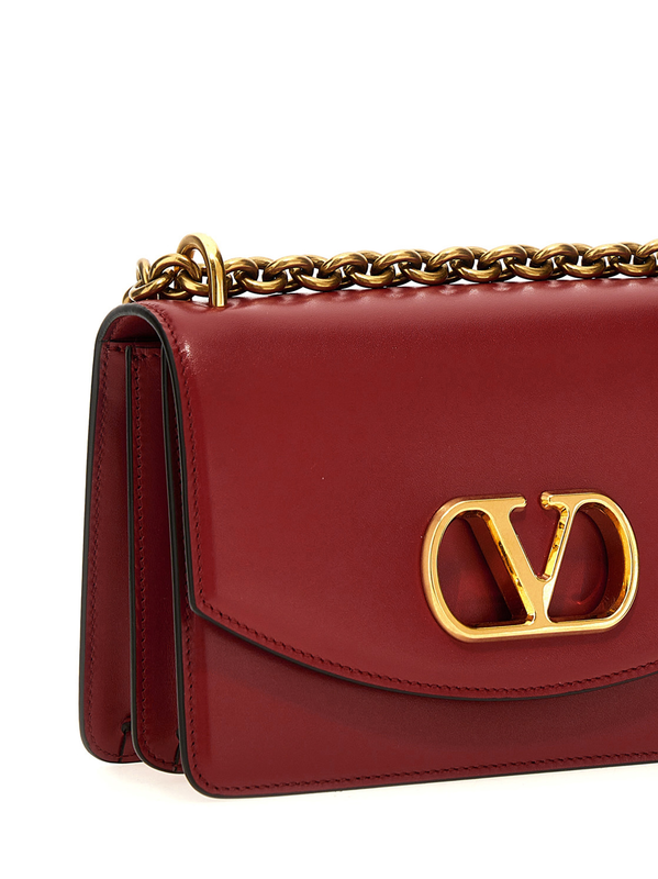 Multicolor calfskin shoulder bag-null