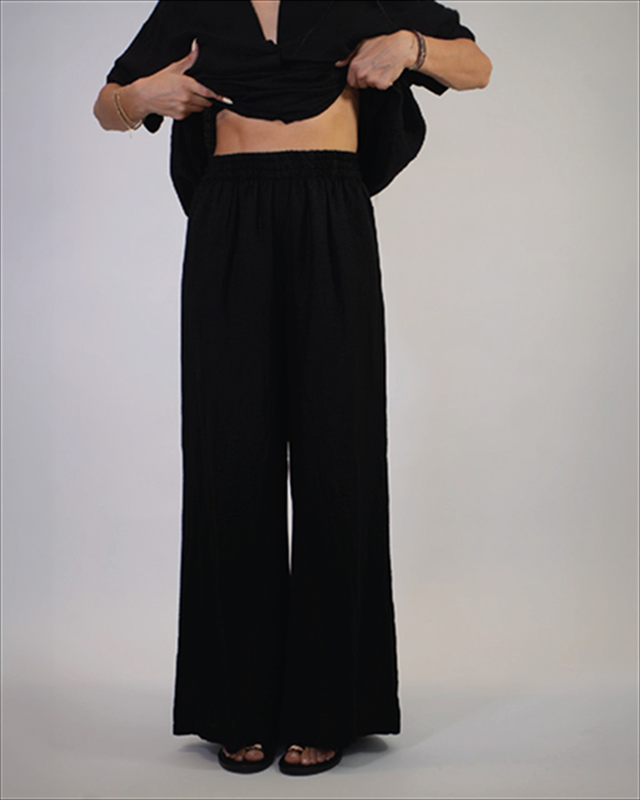 Linen oversized top with pants 26238-null
