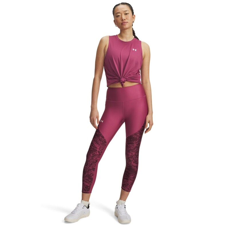Under armour women tech print panel ankle leg tight pants-null