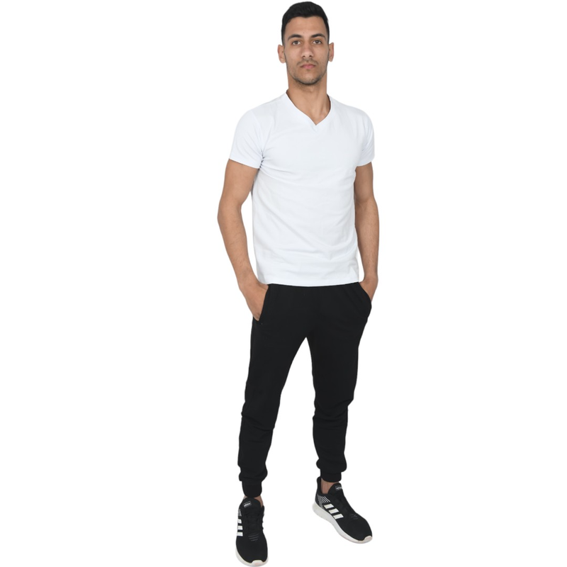 Slim v neck t-shirt with spandex #8025 image number null