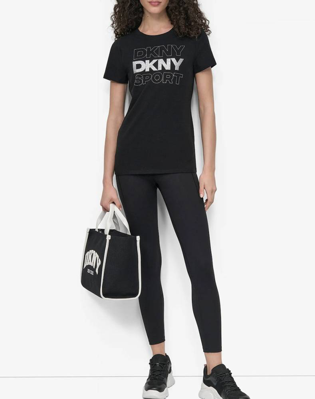 Dkny embellished logo tee-null