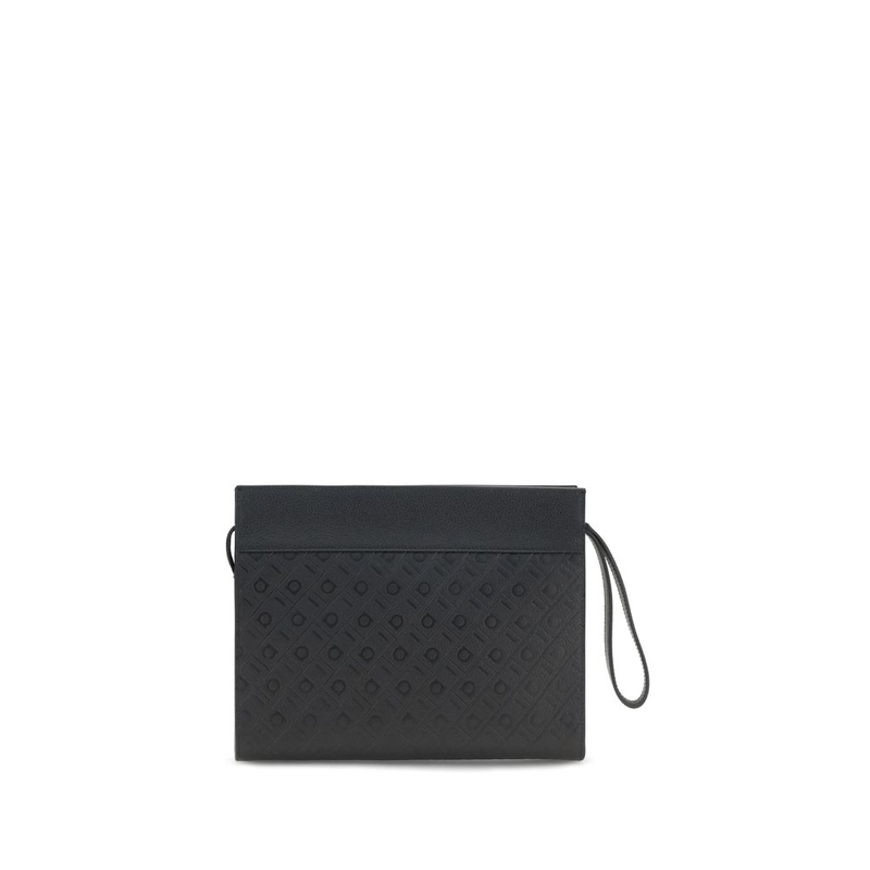 Black calf leather bos taurus shoulder bag-null