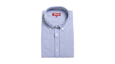 Mcs - long sleeve shirt blue stripes, Blue Stripes, medium