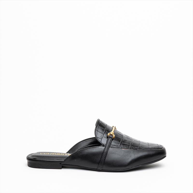 Via marte backless flat pumps with chain detail image number null