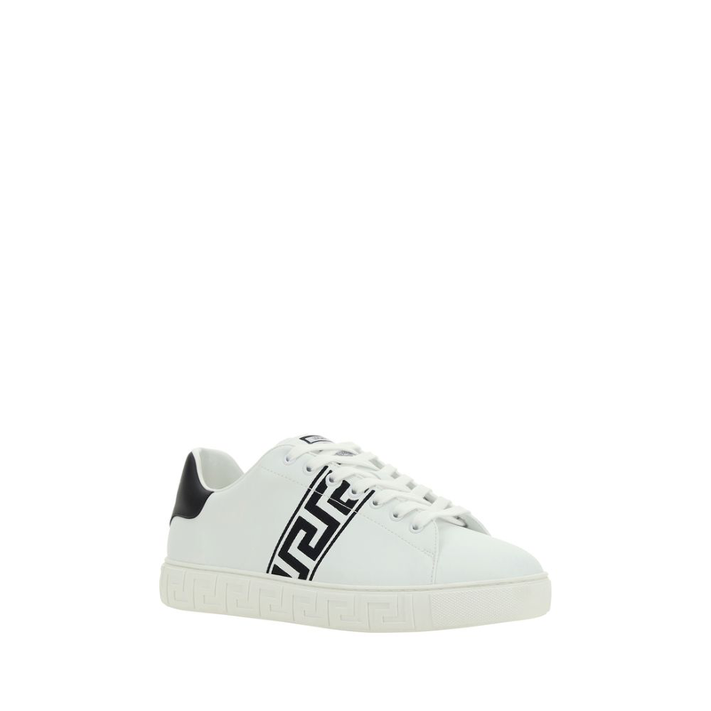 White calf leather bos taurus low top sneakers-null