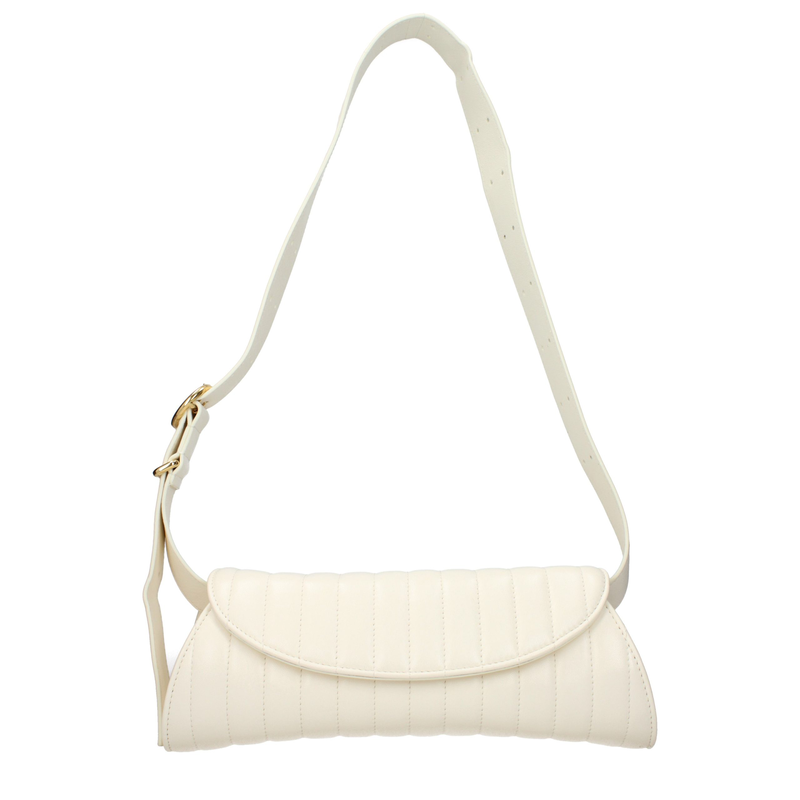 White leather shoulder bag-null