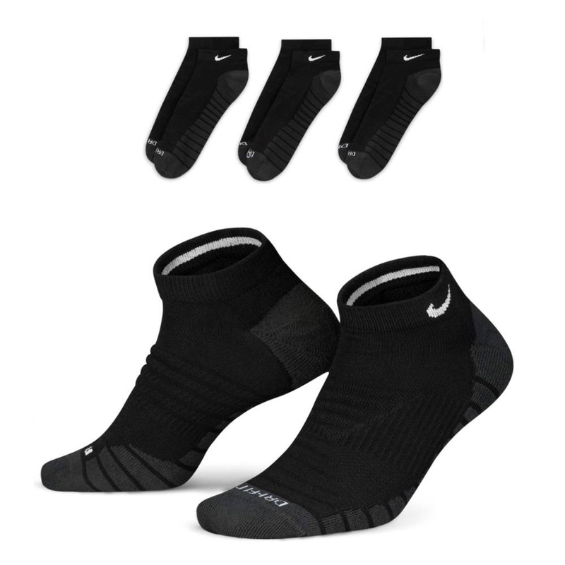 Everyday max cushion no show 3-pack socks image number null
