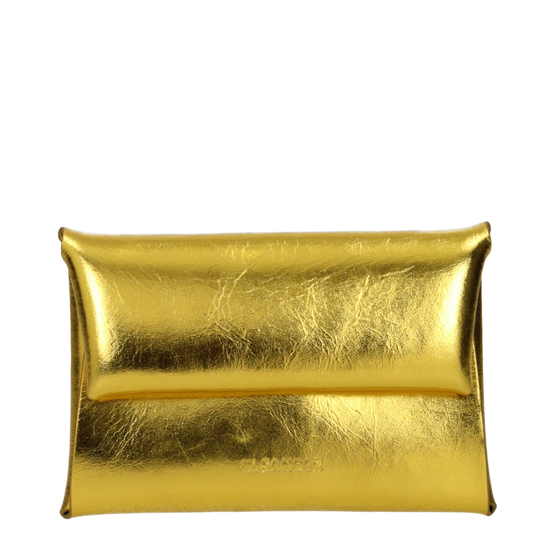Gold leather wallet-null