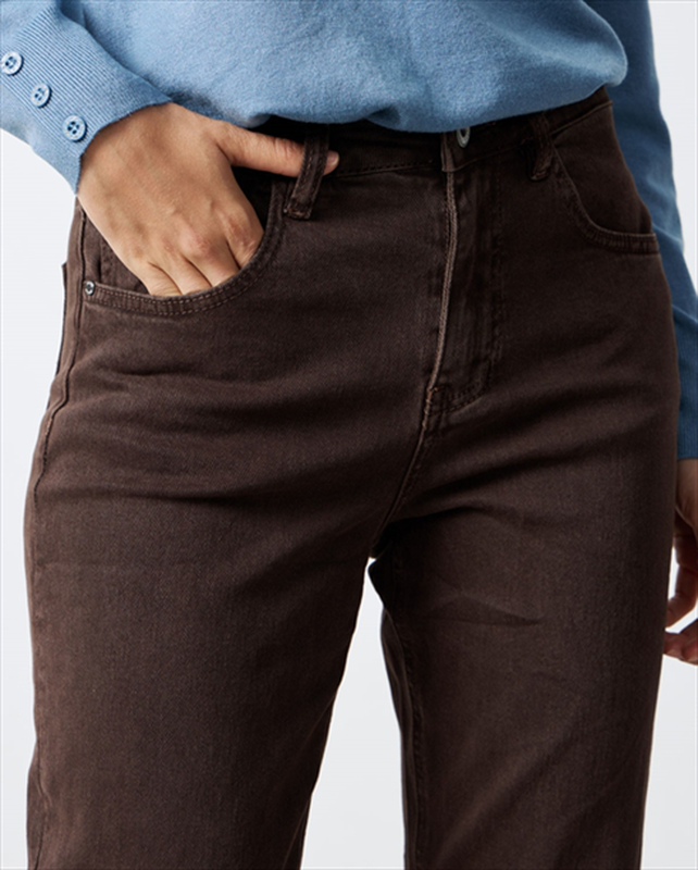 Trouser cotton mom fit-null