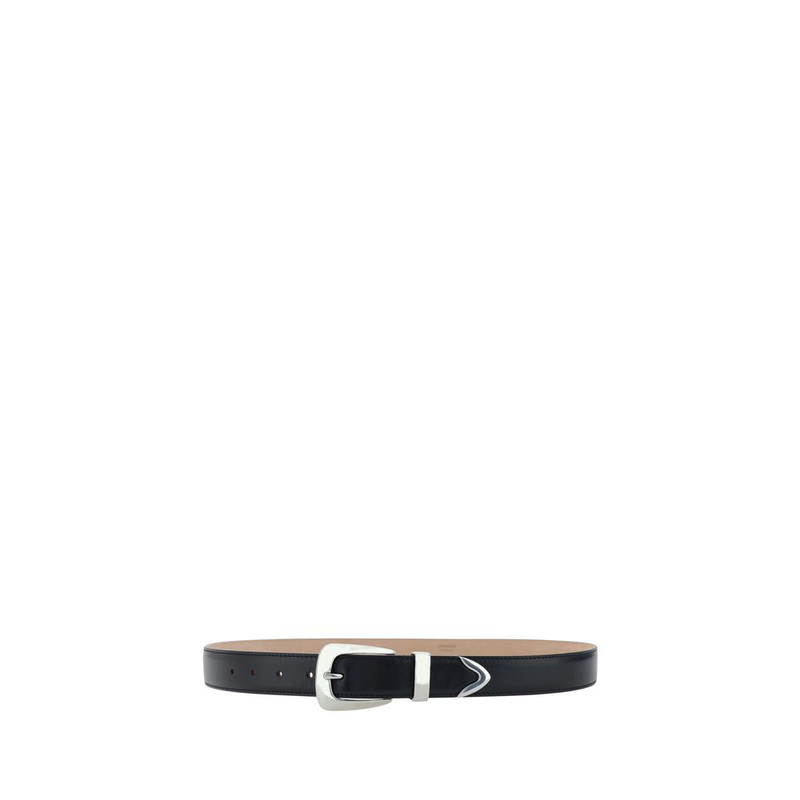 Black calf leather bos taurus regular belt-null