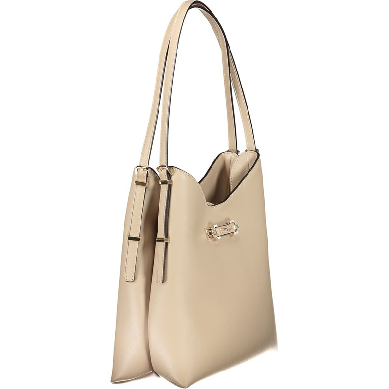 Beige poliuretano women handbag-null