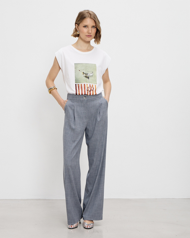 Trouser wide leg-null