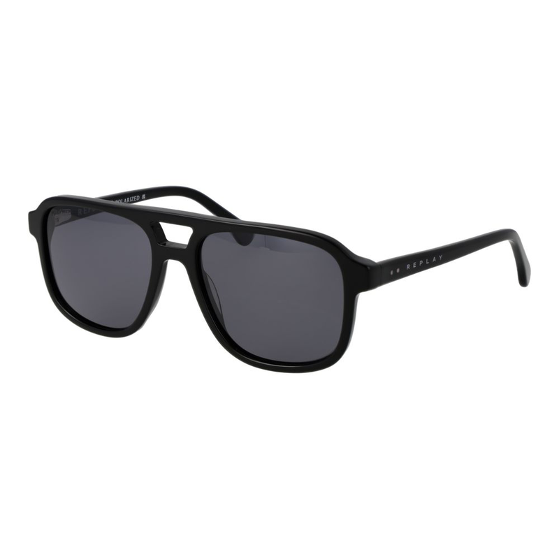 Black acetate sunglasses-null