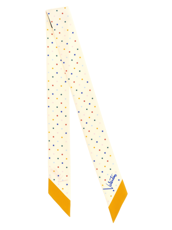 Multicolor silk foulard-null
